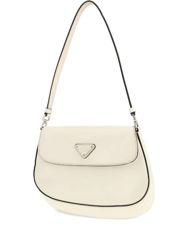 Prada Pre-Owned クレオ ショルダーバッグ | ホワイト | FARFETCH JP