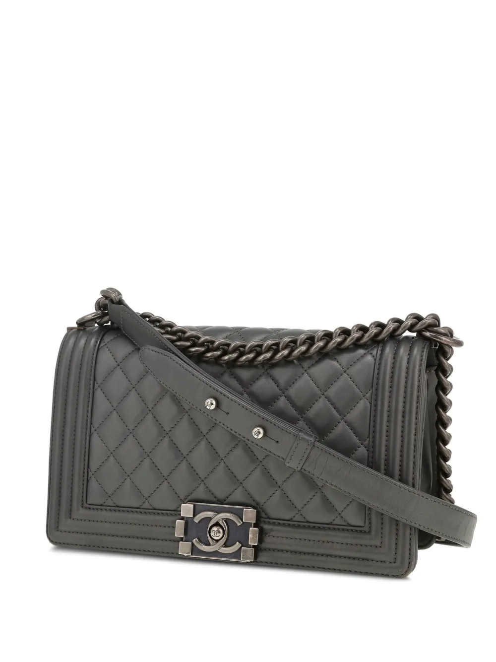 CHANEL Pre-Owned 2015 Boy Chanel shoulder bag | Grey | Image 1