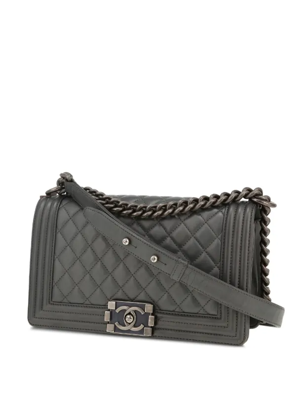 CHANEL Pre-Owned 2015 ボーイ シャネル ショルダーバッグ | グレー 