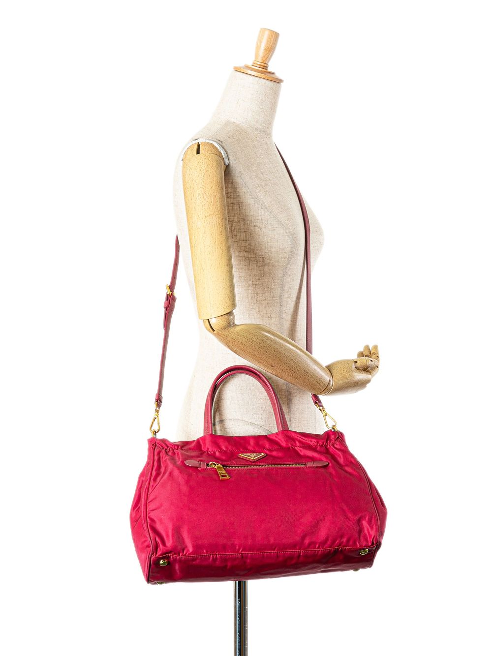 Prada Pre-Owned 2013-2023 Tessuto boekentas - Roze