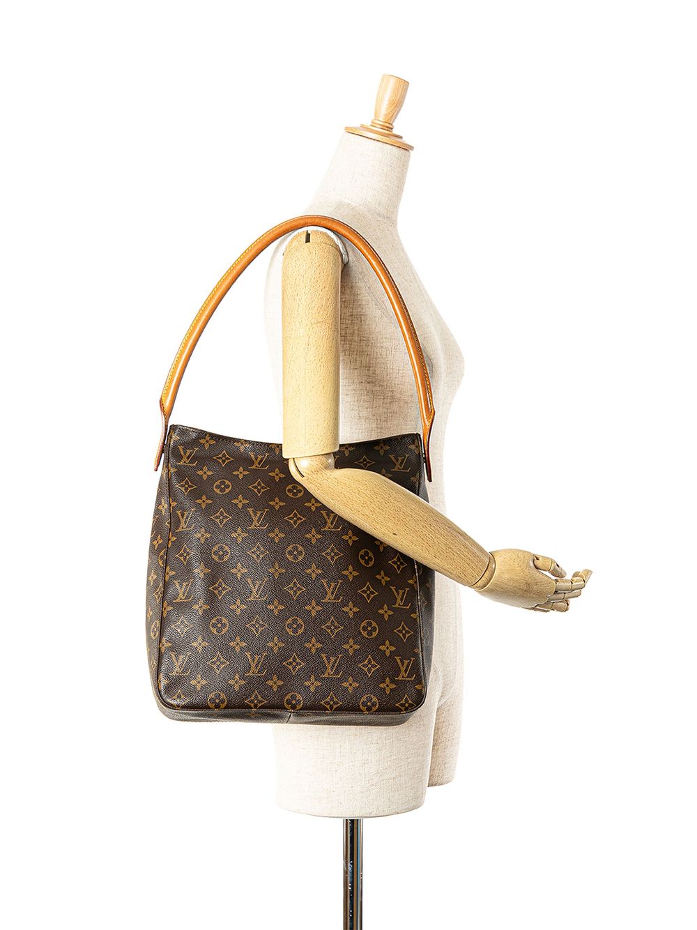 Louis Vuitton Pre-Owned 2001 Looping MM schoudertas met monogram - Bruin