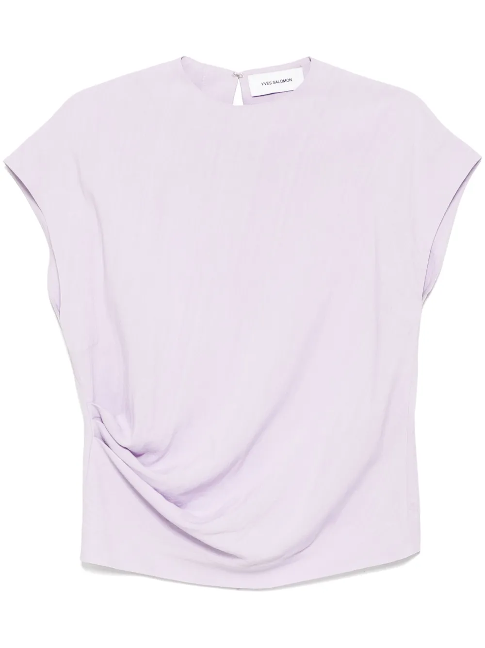 Yves Salomon top drapeado | morado | Image 1