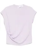 Yves Salomon draped top - Purple