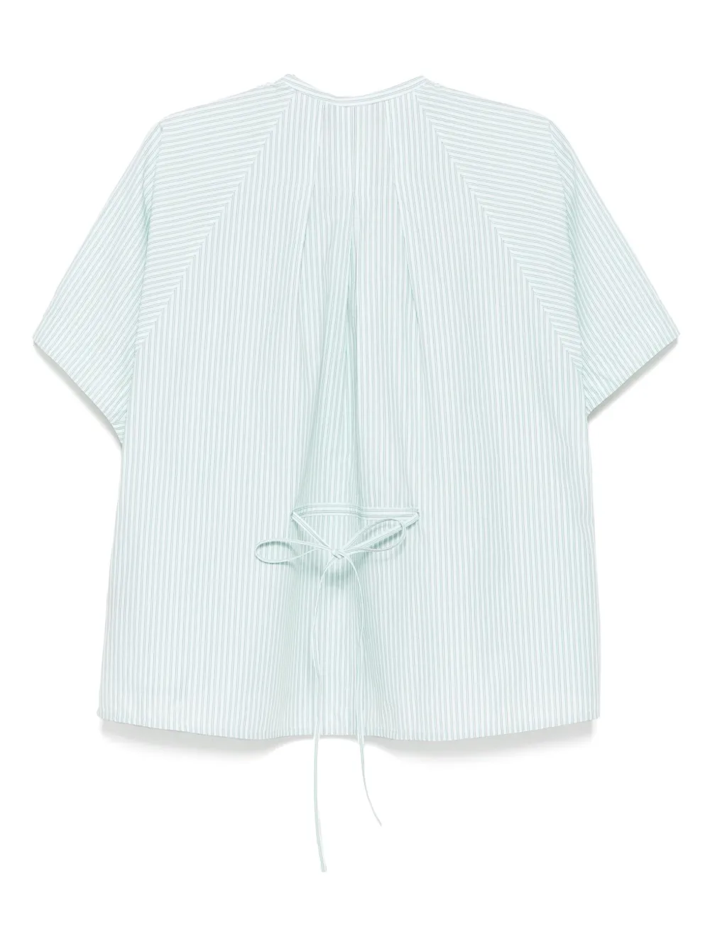 Yves Salomon Gestreept blouse - Groen