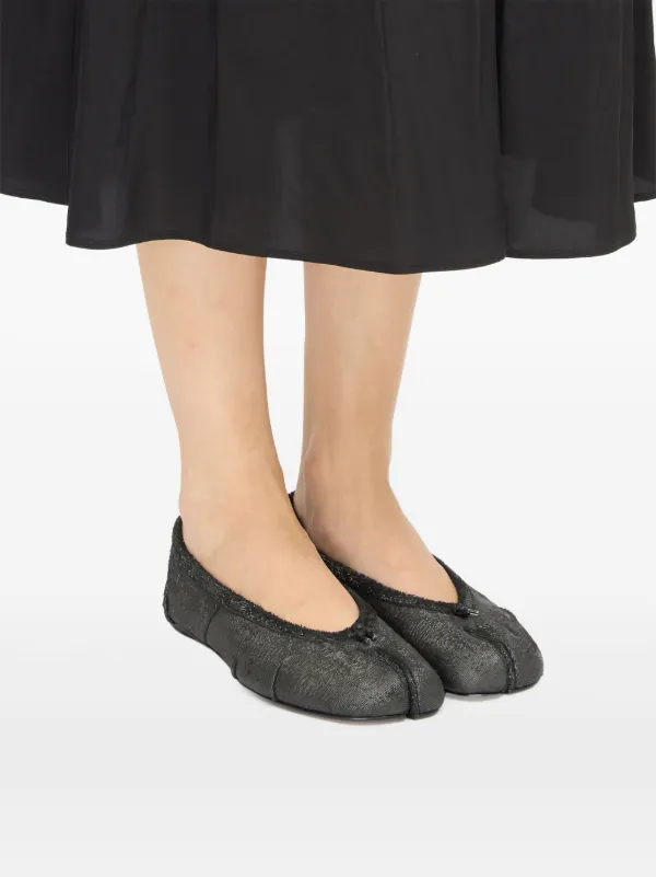 Maison Margiela Tabi Ballerina Shoes | Black | FARFETCH