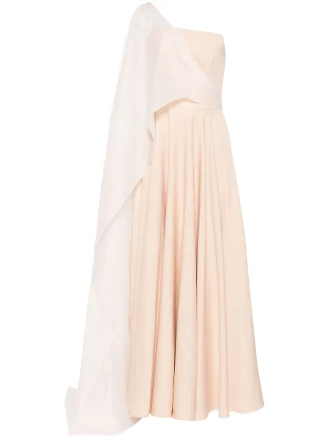 BAZZA ALZOUMAN Strapless Gown