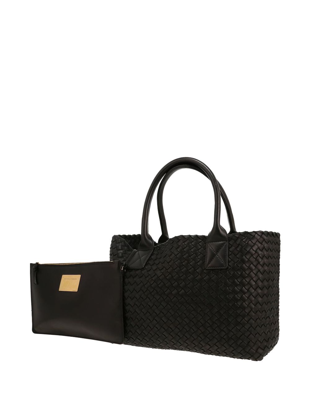 Bottega Veneta Pre-Owned Cabat kleine shopper - Zwart