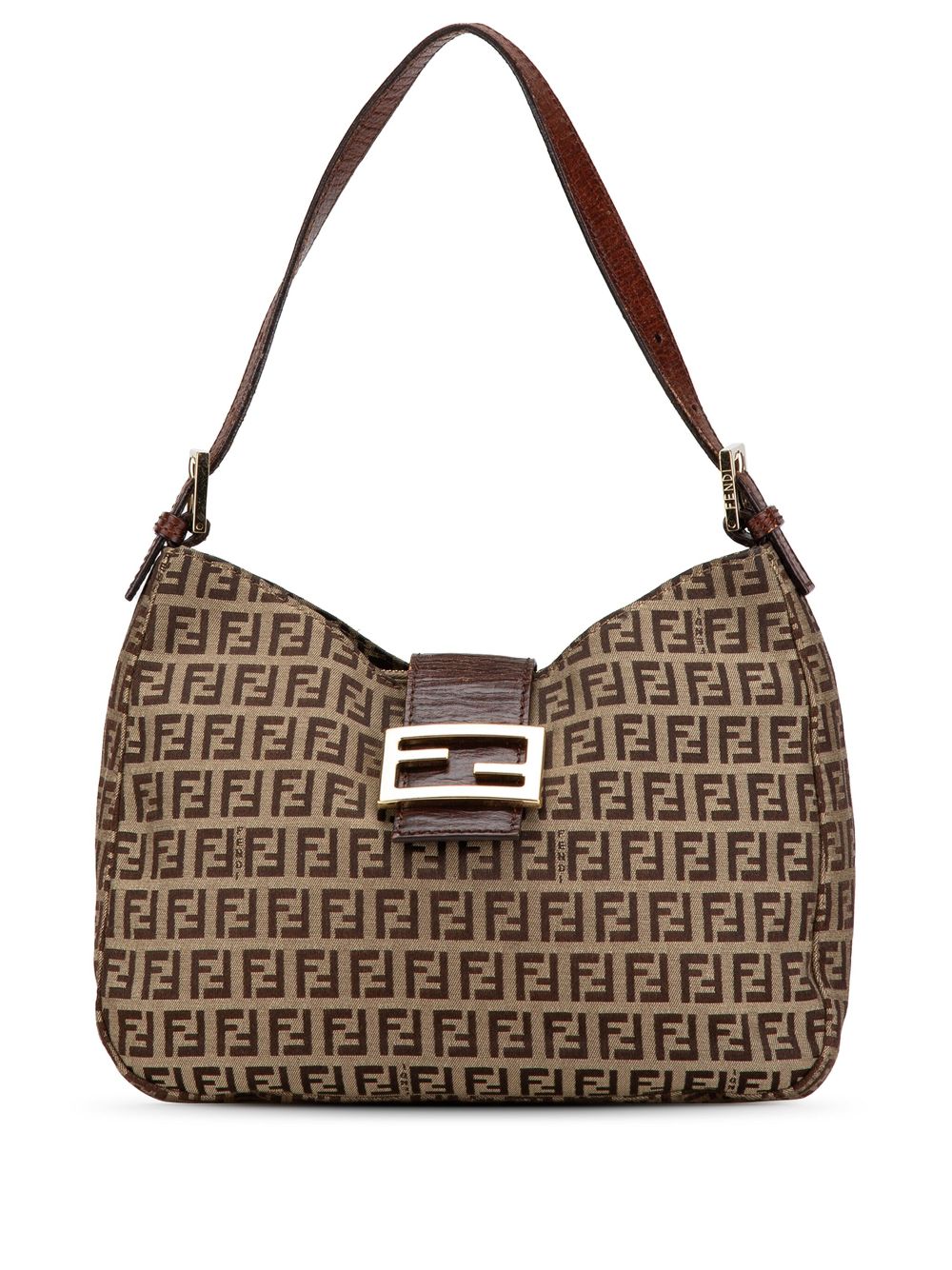 Fendi Pre-Owned 2000-2010 Zucchino Canvas shoulder bag - Brown