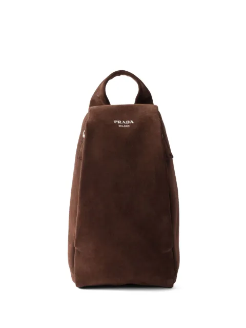 Prada suede backpack