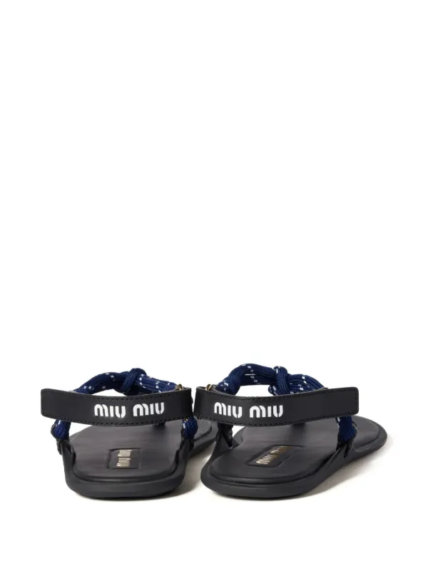 Miu Miu Rivière サンダル | ブルー | FARFETCH JP Miu Miu Rivière サンダル | ブルー | FARFETCH JP