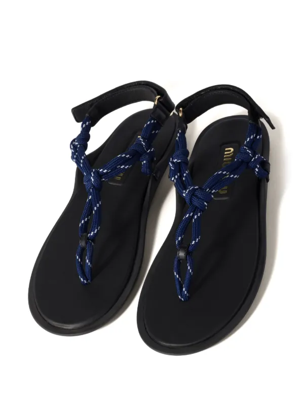 Miu Miu Rivière サンダル | ブルー | FARFETCH JP Miu Miu Rivière サンダル | ブルー | FARFETCH JP