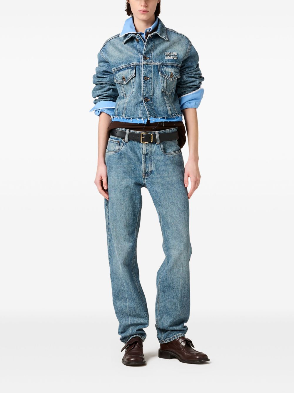 Miu Miu Straight jeans - Blauw