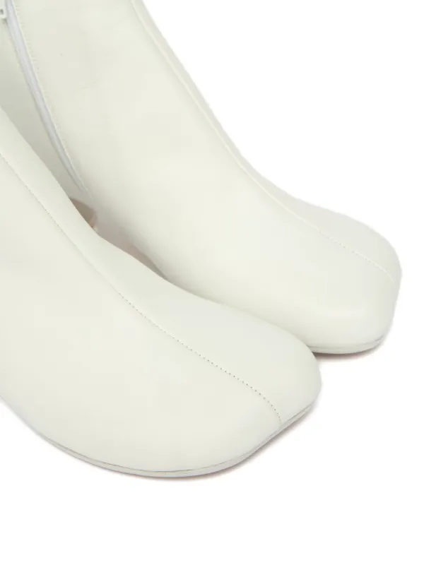MM6 Maison Margiela 40mm Anatomic Ankle Boots | White | FARFETCH