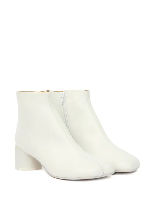 MM6 Maison Margiela 40mm Anatomic Ankle Boots | White | FARFETCH