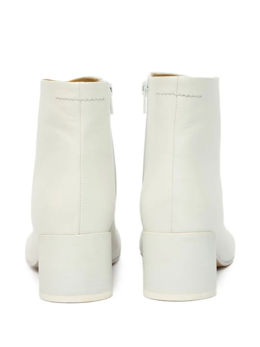 MM6 Maison Margiela 40mm Anatomic ankle boots White