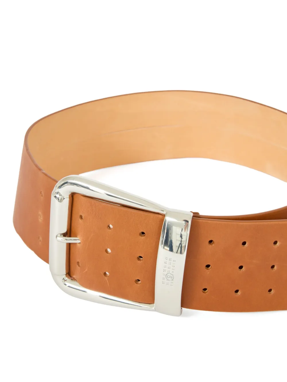 MM6 Maison Margiela H75 leren riem Bruin