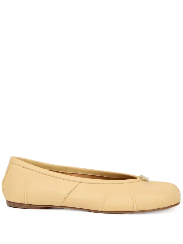 【関税＆送料込み】Maison Margiela Tabi Ballerinas Shoes Maison Margiela Tabi New Leather Ballerina Shoes | Black