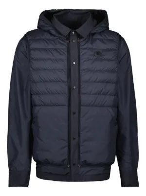 Moncler Maya 70 Hooded Jacket | Blue | FARFETCH