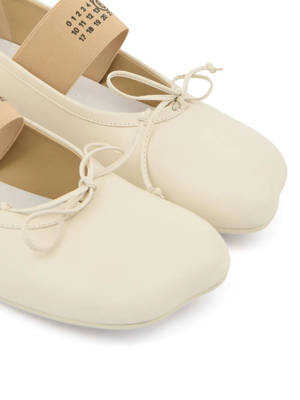 MM6 Maison Margiela Anatomic ballerina's Beige