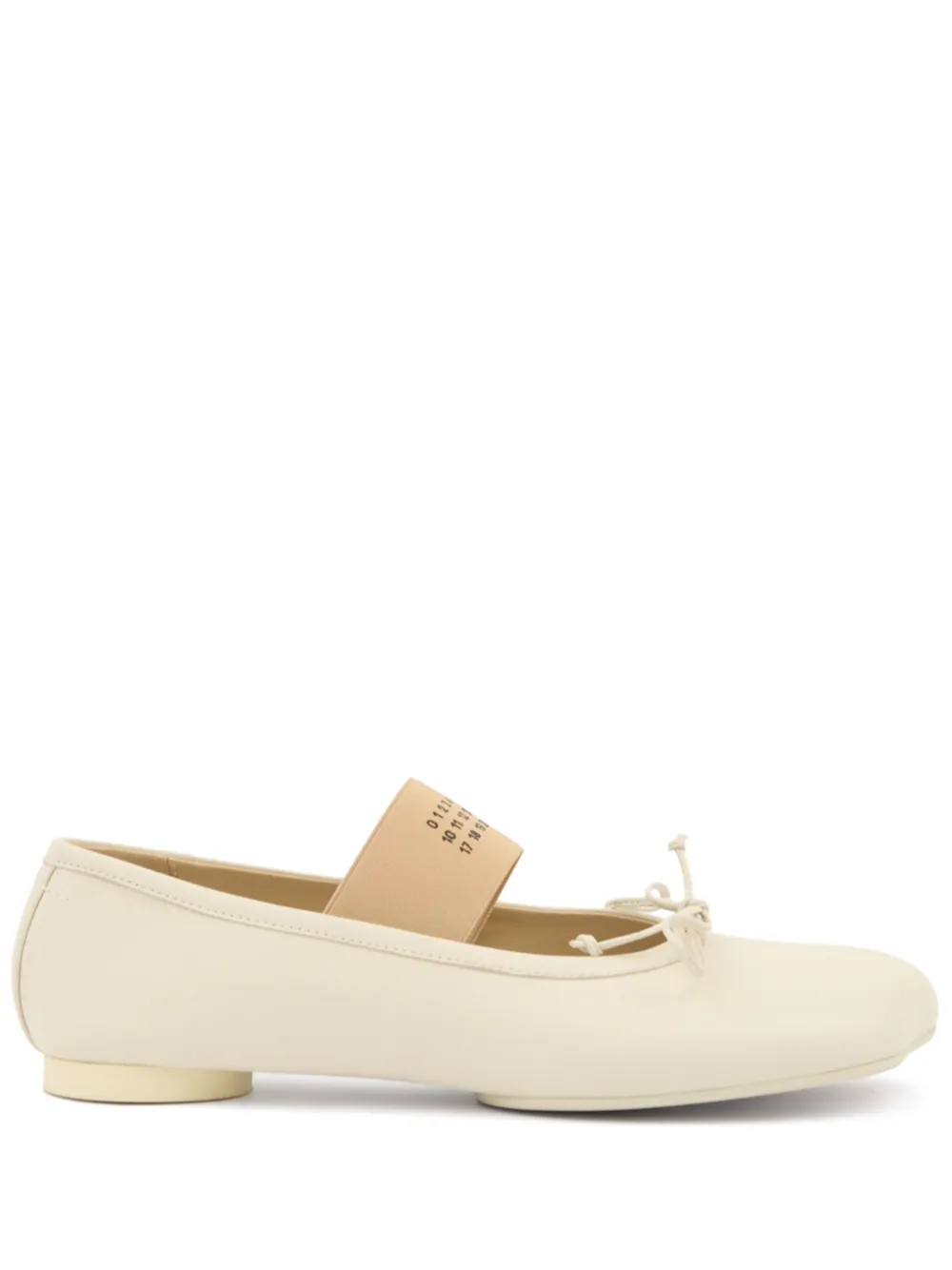 MM6 Maison Margiela Anatomic ballerina's Beige