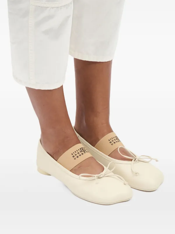 【関税＆送料込み】Mm6 Maison Margiela 'Anatomic' Ballet Fl MM6 Maison Margiela Anatomic Ballet Flats | Neutrals