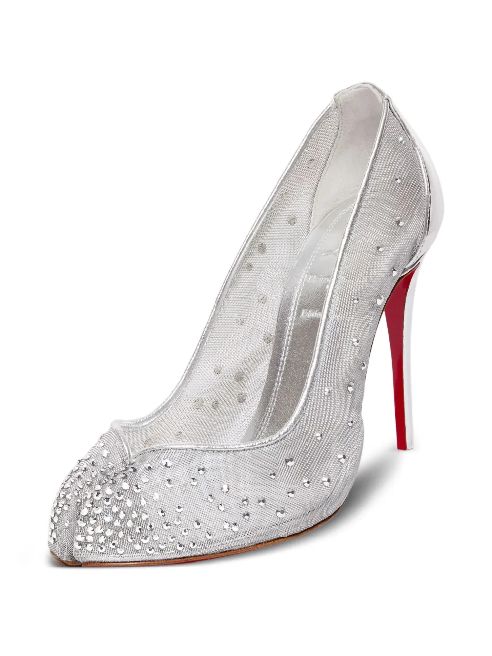 Maison Margiela x Christian Louboutin 100mm Tabi rhinestone-embellishment pumps | Heeled Pumps | Image 2