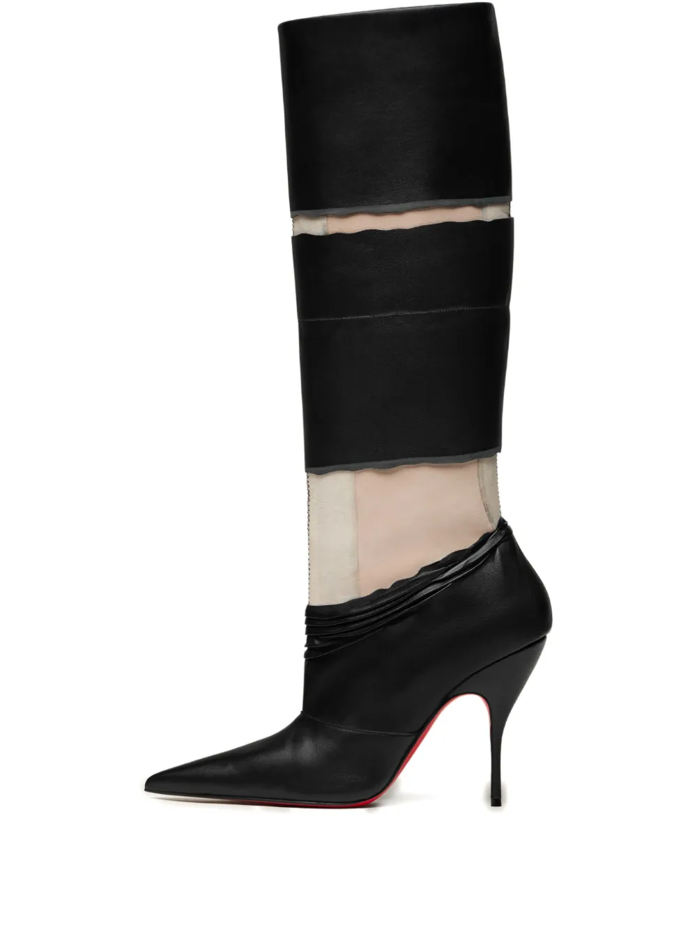 Maison Margiela 100mm X Christian Louboutain Xrismarteen stiletto boots Black
