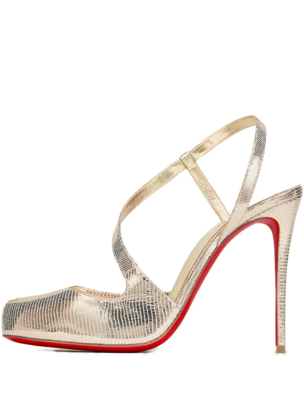 Maison Margiela 100mm x Christian Louboutin Loubiella pumps Gold