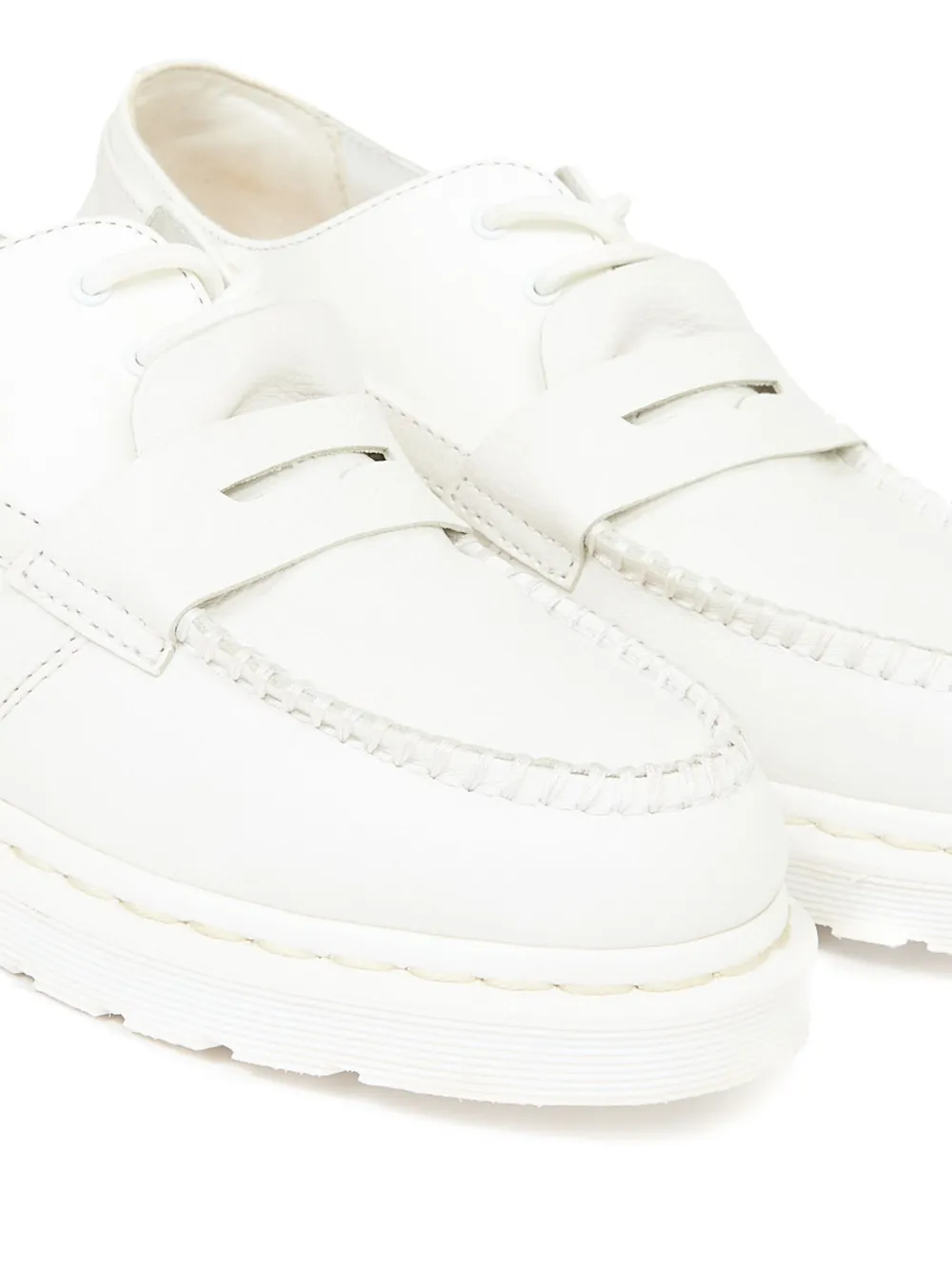 MM6 Maison Margiela x Dr Martens leather loafers White