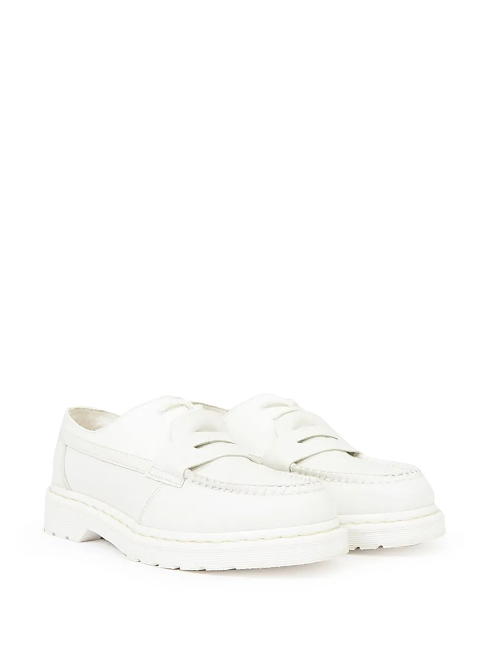 MM6 Maison Margiela x Dr Martens leather loafers White