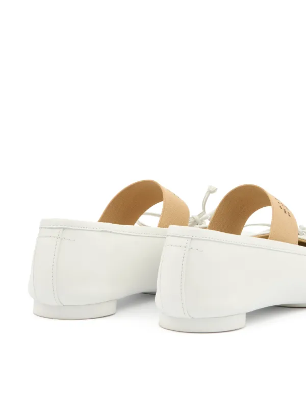MM6 Maison Margiela Anatomic Ballerinas Shoes | White | FARFETCH