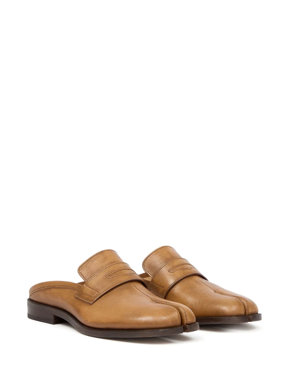 Maison Margiela Tabi City leather mules Neutrals