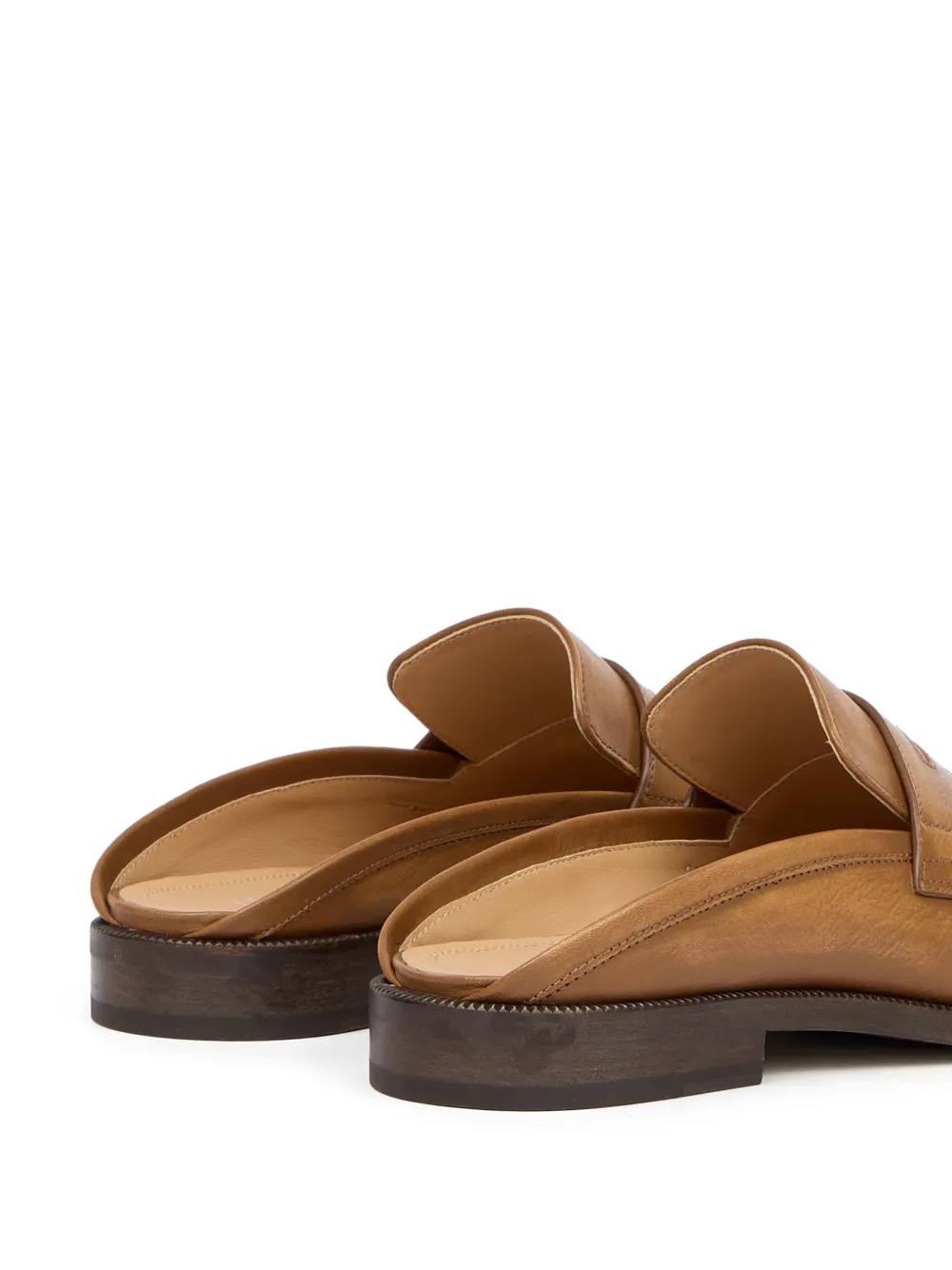 Maison Margiela Tabi City leather mules Neutrals