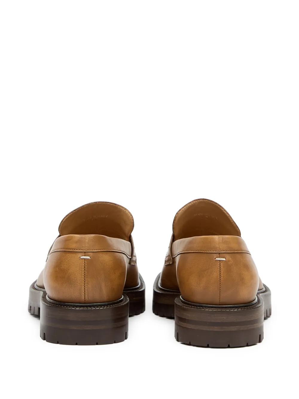 Maison Margiela Tabi leren loafers Beige