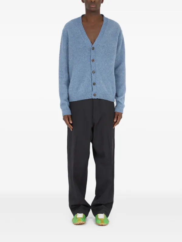 Maison Margiela カーディガン　ウール　ブルー Maison Margiela メランジ カーディガン | ブルー | FARFETCH JP