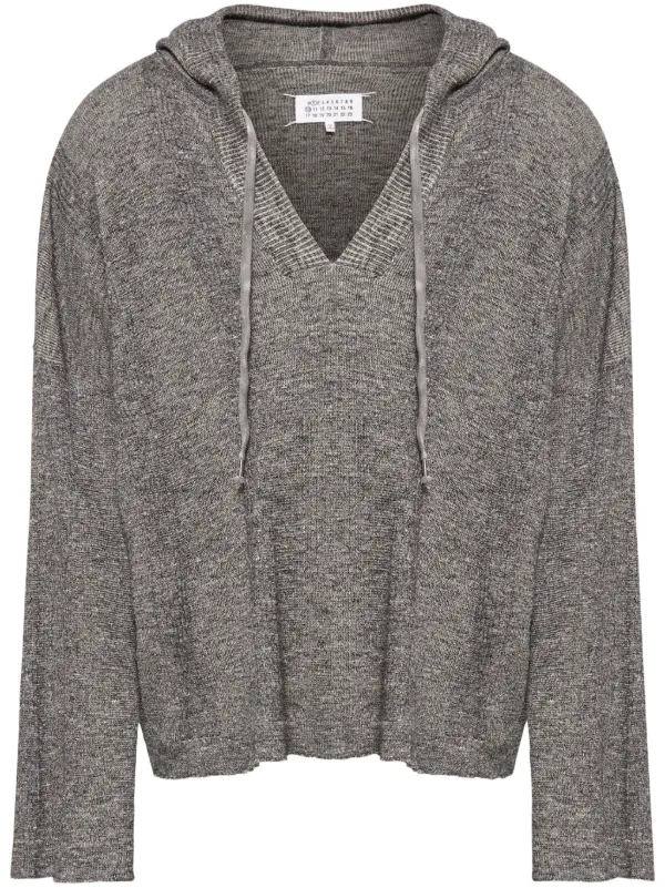 Maison Margiela パーカ 50gu0216-25570 Maison Margiela ニットパーカー | グレー | FARFETCH JP