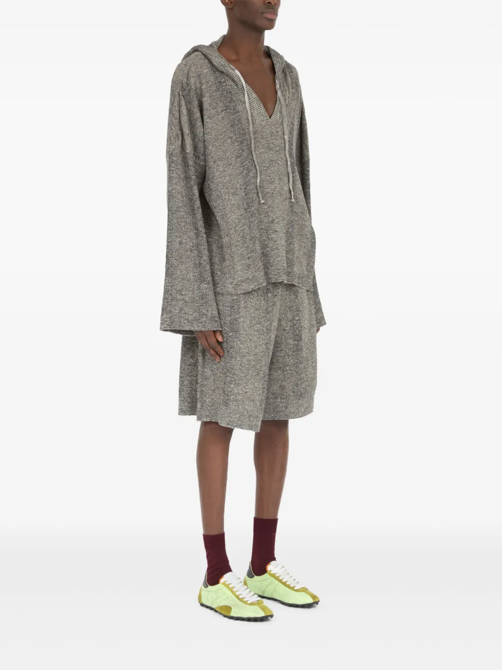 Maison Margiela Hoodie met V-hals Grijs