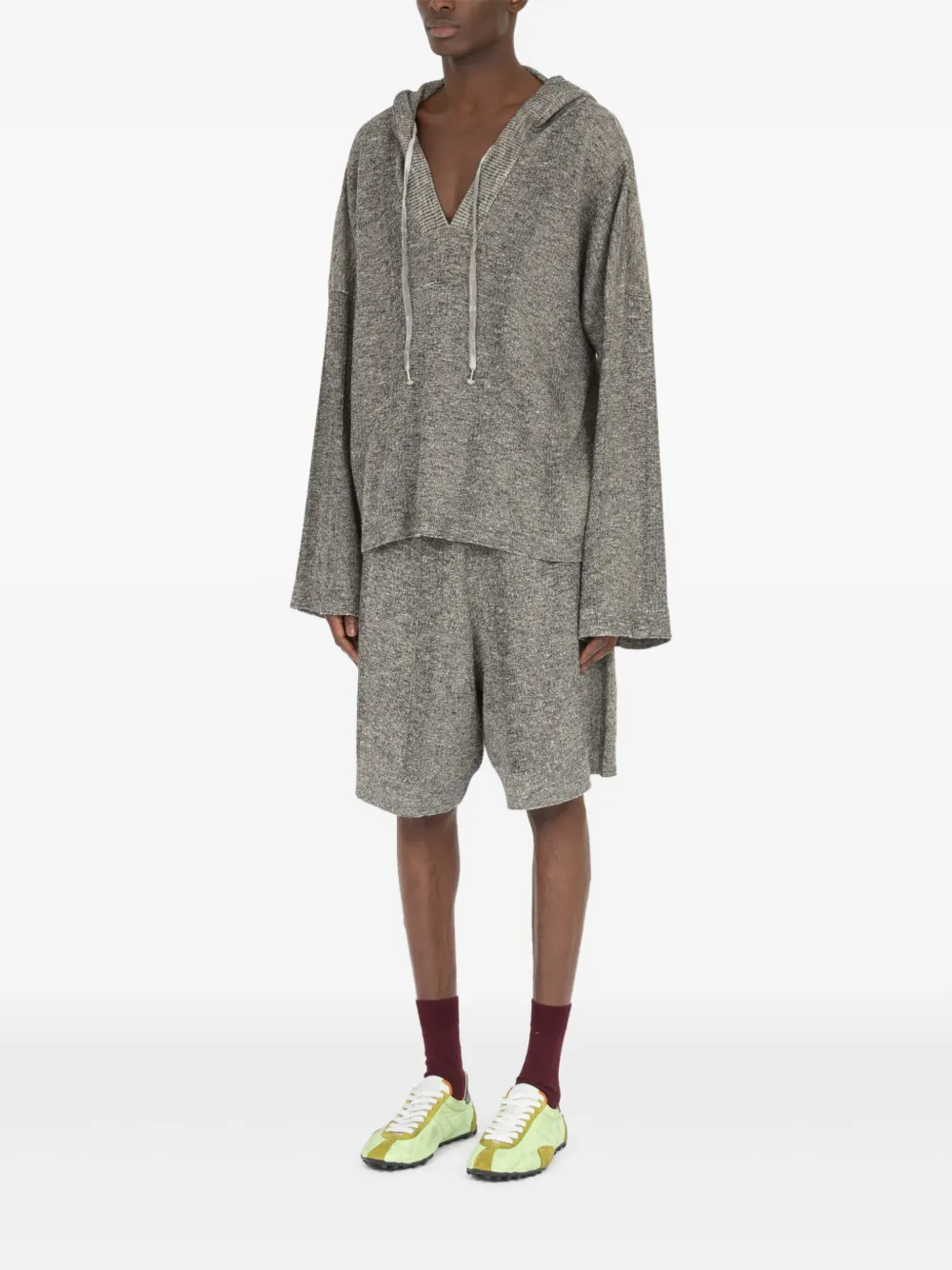 Maison Margiela Hoodie met V-hals Grijs