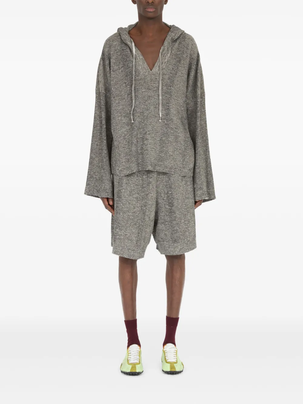 Maison Margiela Hoodie met V-hals - Grijs