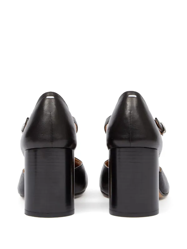 Maison Margiela 80mm Tabi Straps Pumps | Black | FARFETCH