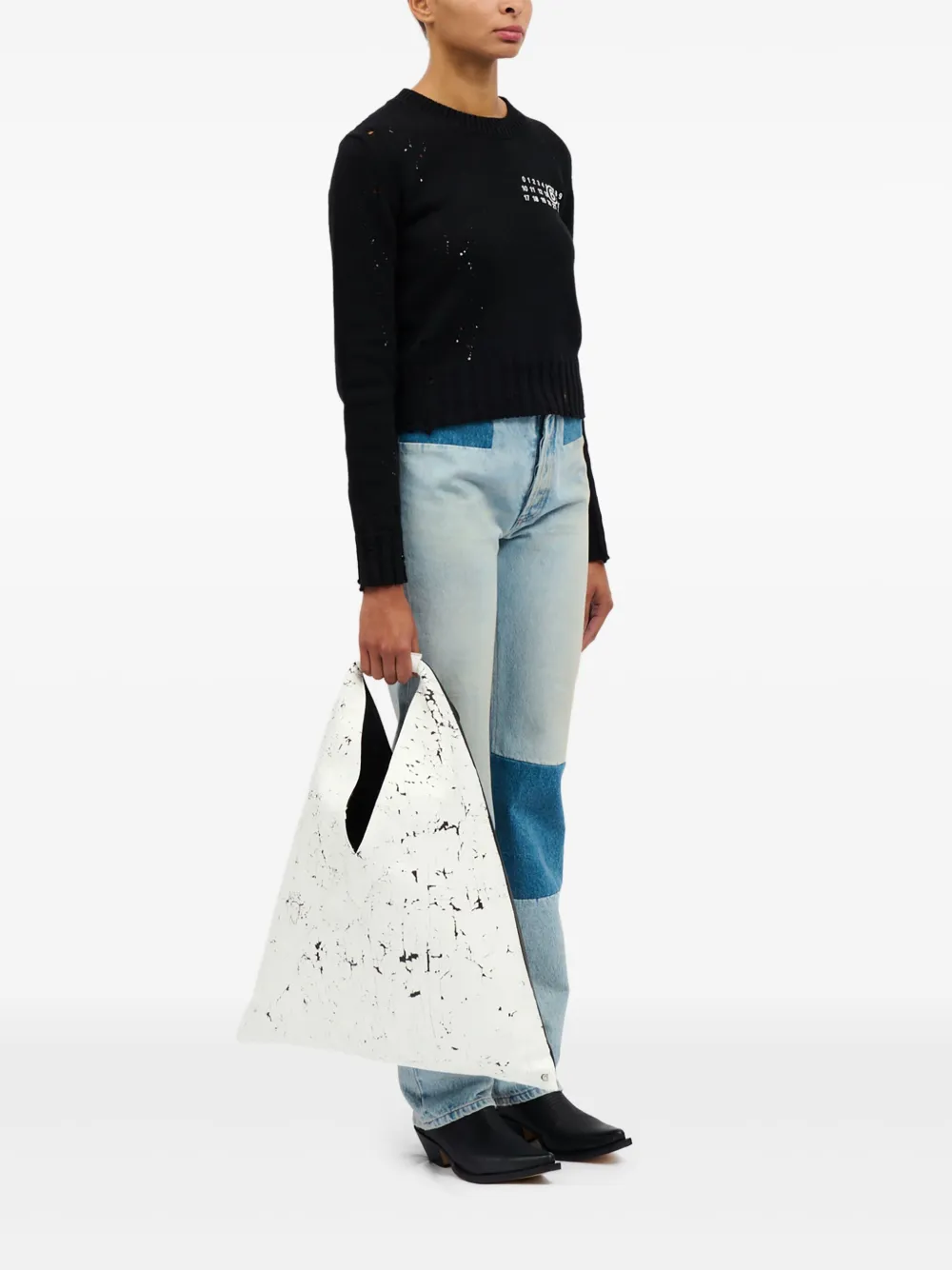MM6 Maison Margiela Classic Japanese handtas Zwart
