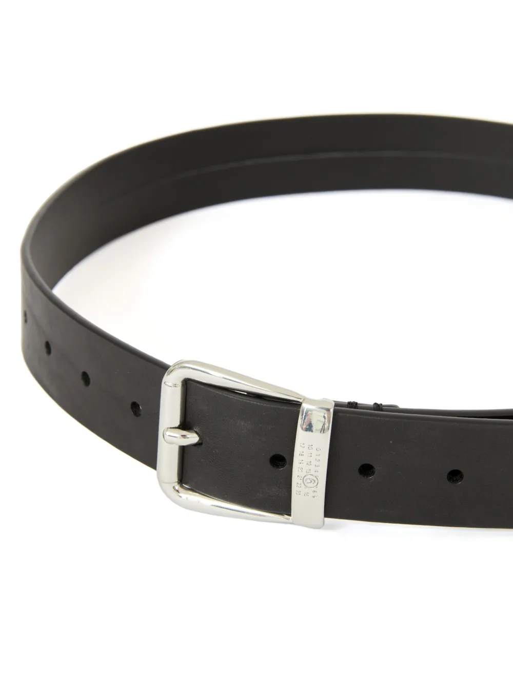 MM6 Maison Margiela Leren riem Zwart