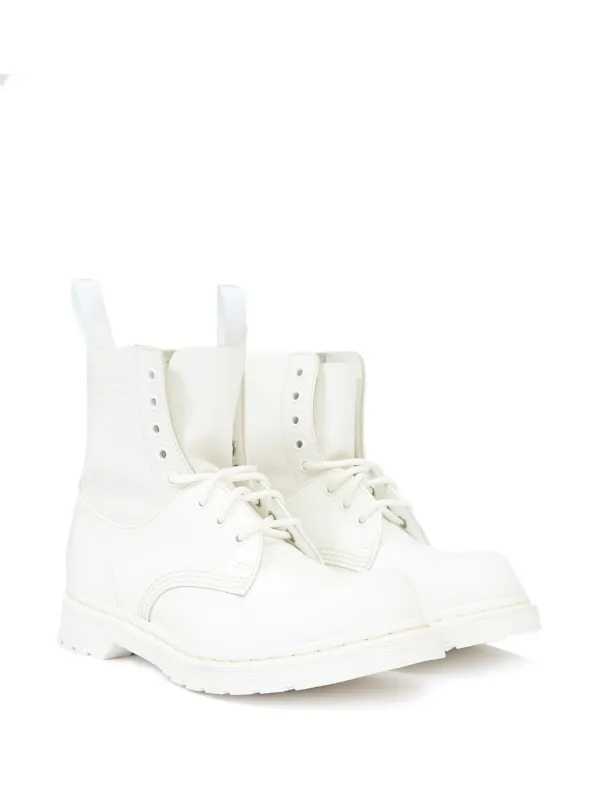 MM6×Dr. Martens ホワイト ワークブーツ 6 UK MM6 Maison Margiela x Dr. Martens 1460 ブーツ | ホワイト | FARFETCH JP