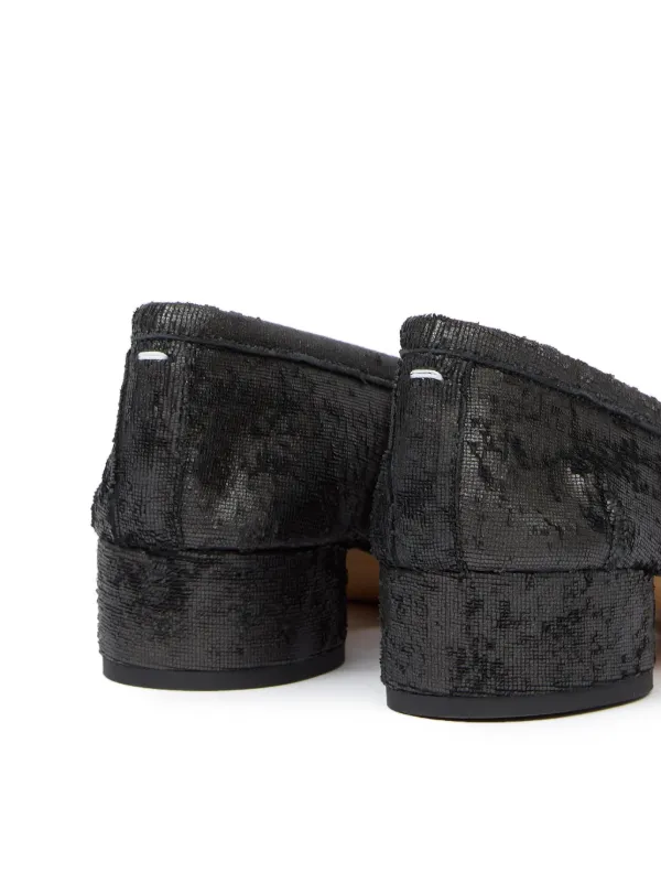 Maison Margiela 30mm Tabi Ballerina Shoes | Black | FARFETCH
