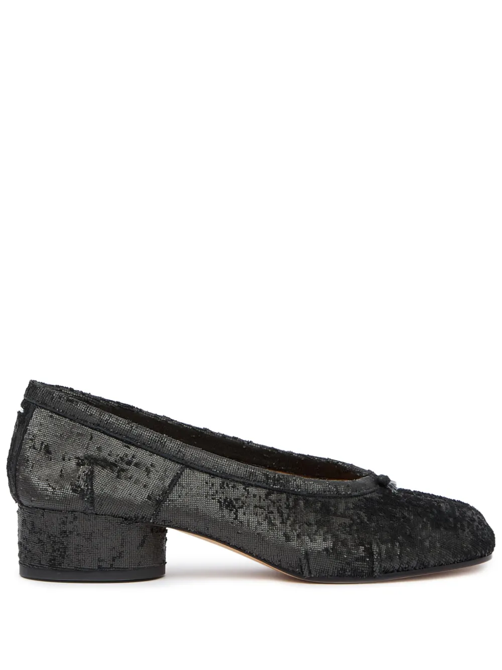 Maison Margiela 30mm Tabi ballerina shoes Black