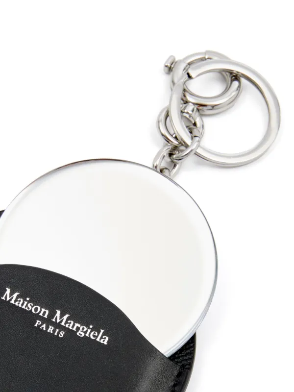 Maison Margiela Four Stitches Leather Keyfob Holder | Black | FARFETCH