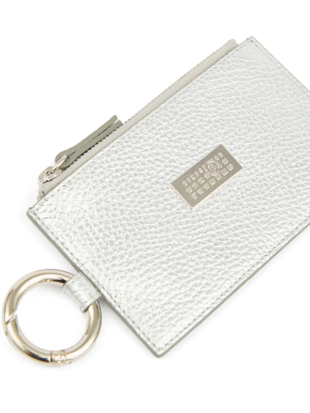 MM6 Maison Margiela Numeric portemonnee met rits Zilver