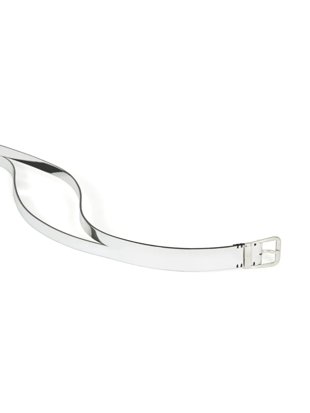 MM6 Maison Margiela Riem met logo Zilver