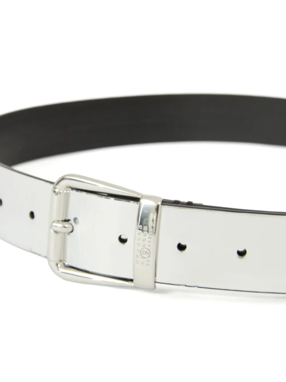 MM6 Maison Margiela Riem met logo - Zilver