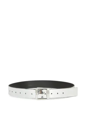 ベルト MM6 MAISON MARGIELA Woman Belt Silver SA6TP0022P8322 T9002 MM6 Maison Margiela Silver and White Double Strap Belt, S | eBay